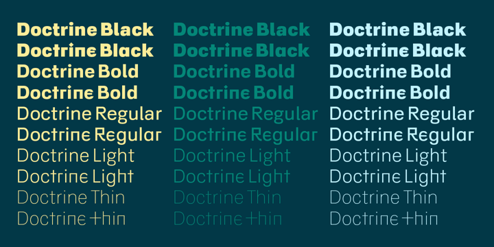 Doctrine Font Poster 2
