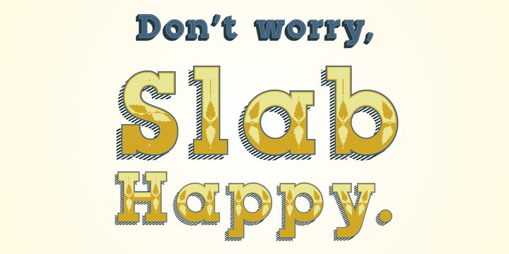 Slab Happy Font Poster 3