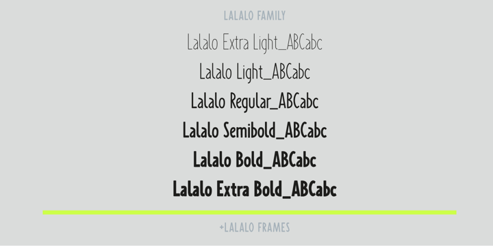 Lalalo Font Poster 1