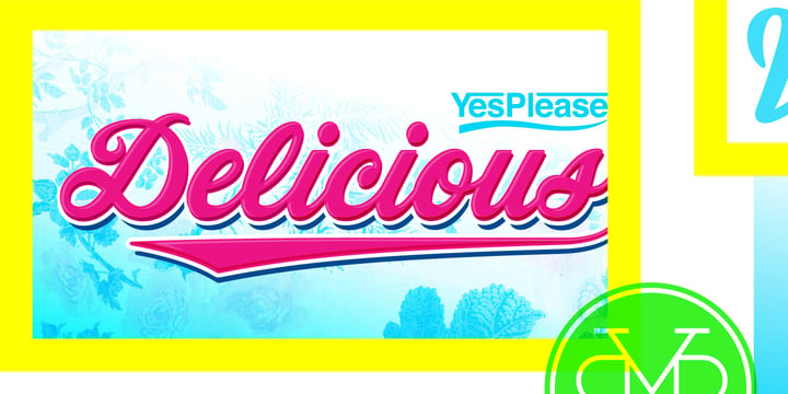Delicious Pro Font Poster 1