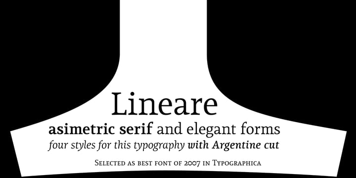 Lineare Font Poster 1