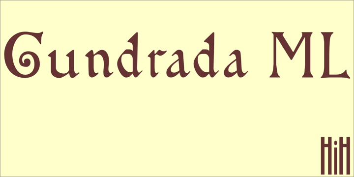 Gundrada ML Font Poster 1
