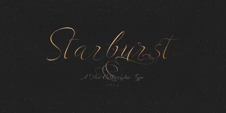Starburst Font Poster 10