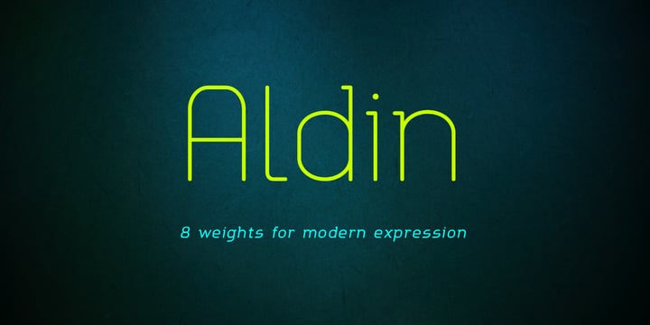 Aldin Font Poster 1