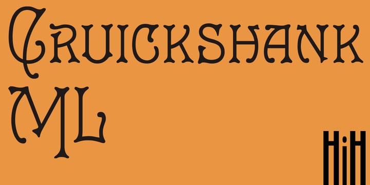 Cruickshank ML Font Poster 1