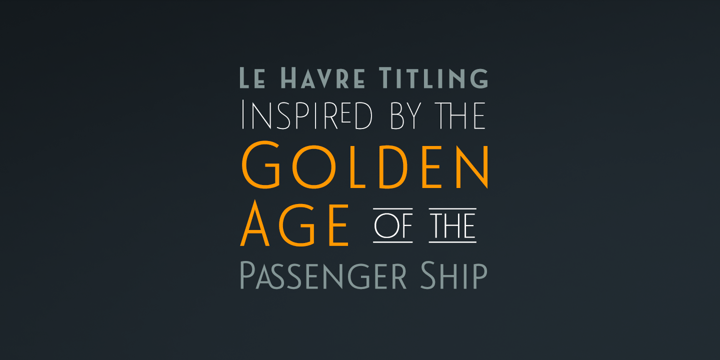 Le Havre Titling Font Poster 6