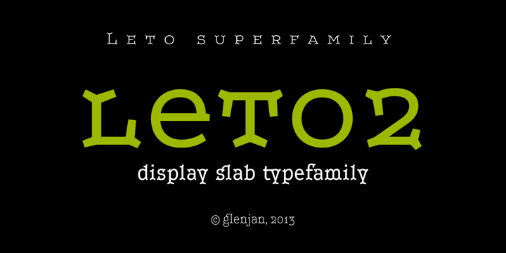 Leto Two Font Poster 1