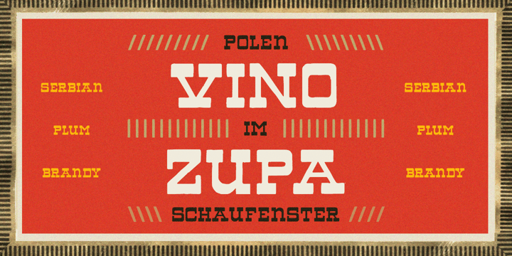 PiS VinoZupa Font Poster 1