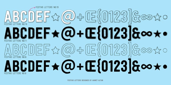 Festivo Letters Font Poster 6
