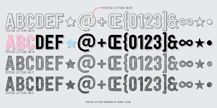 Festivo Letters Font Poster 5
