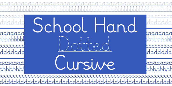 School Hand Font Poster 1