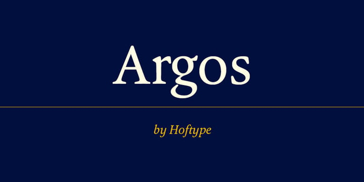 Argos Font Poster 1