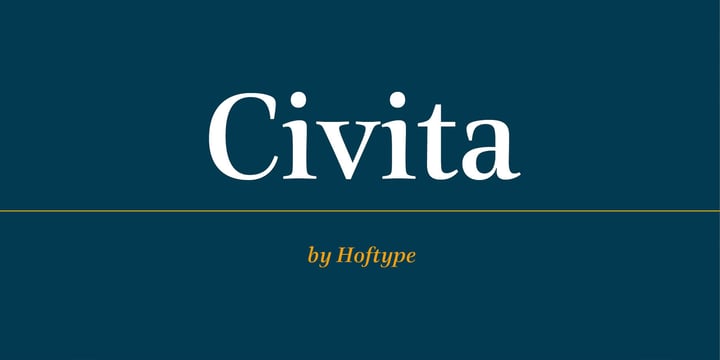 Civita Font Poster 1