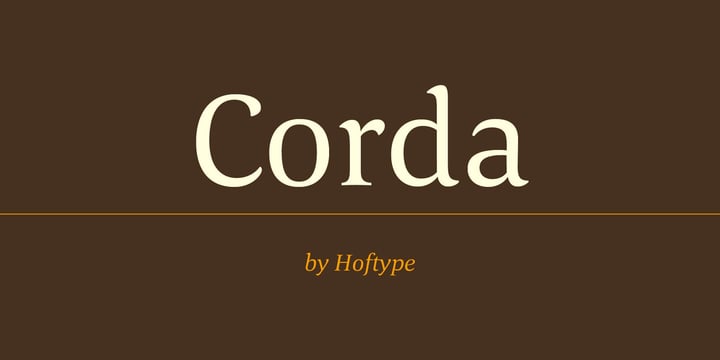 Corda Font Poster 1