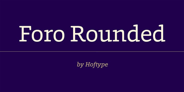 Foro Rounded Font Poster 1