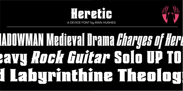 Heretic Font Poster 1
