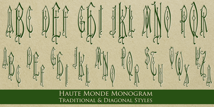 MFC Haute Monde Monogram Font | Webfont & Desktop | MyFonts