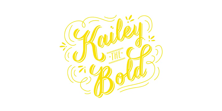 Kailey Force Font Poster 2