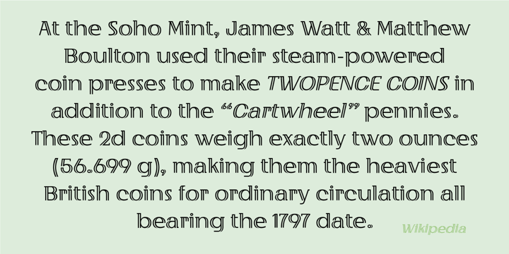 Twopenny Font Poster 4
