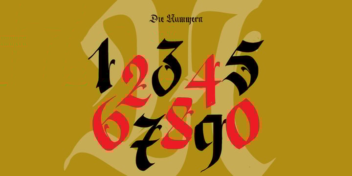 Berliner Fraktur Font Poster 13