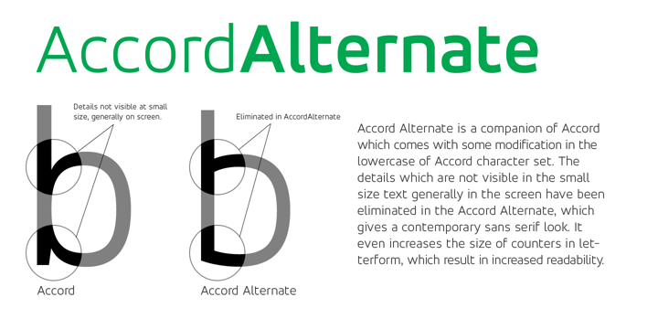 Accord Alternate Font Poster 7