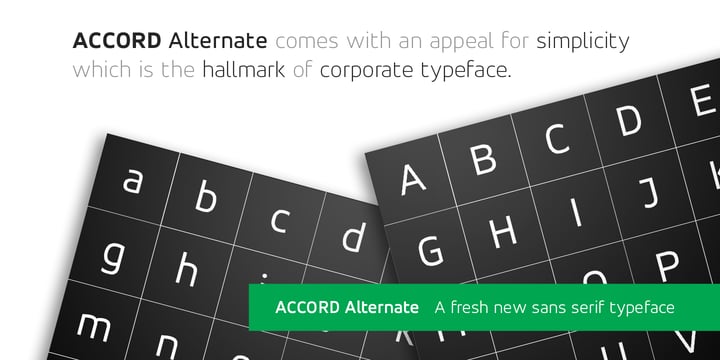 Accord Alternate Font Poster 2