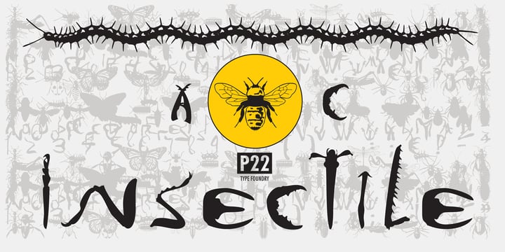 P22 Insectile Font Poster 2