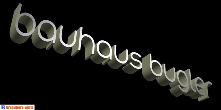 Bauhaus Bugler Font Poster 2