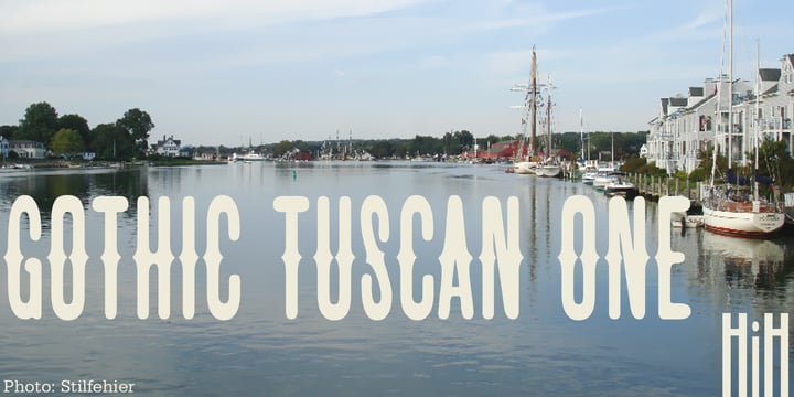 Gothic Tuscan One Font Poster 1