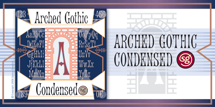 Arched Gothic Condensed SG Font Poster 1