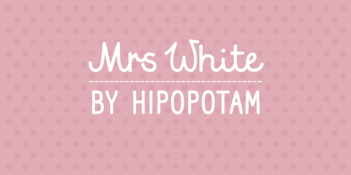 Mrs White Font Poster 2