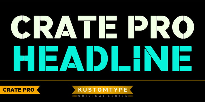 Crate Pro Font Poster 1