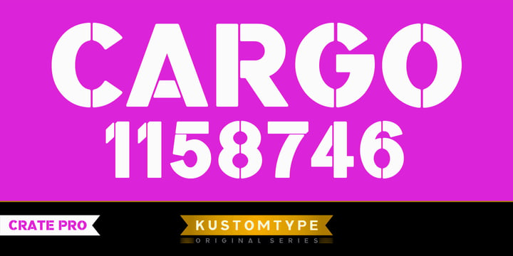 Crate Pro Font Poster 3