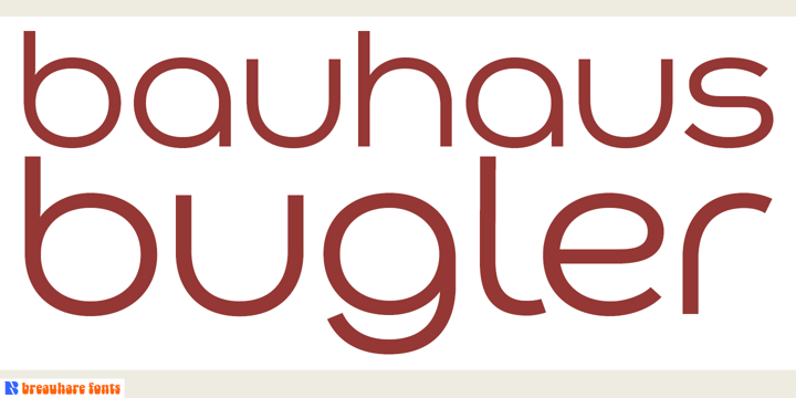 Bauhaus Bugler Font Poster 1