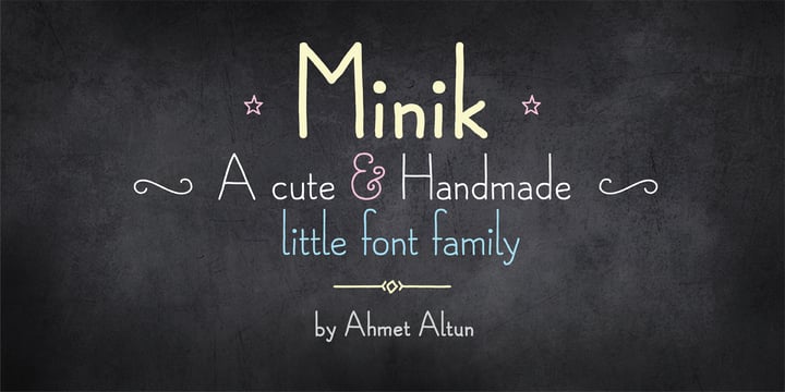 Minik Font Poster 1