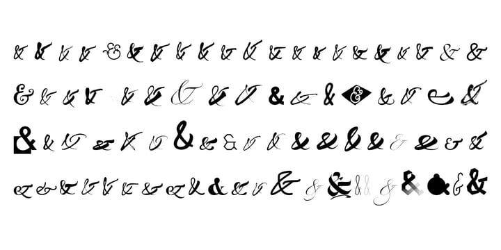 Ampersanders Font Poster 3