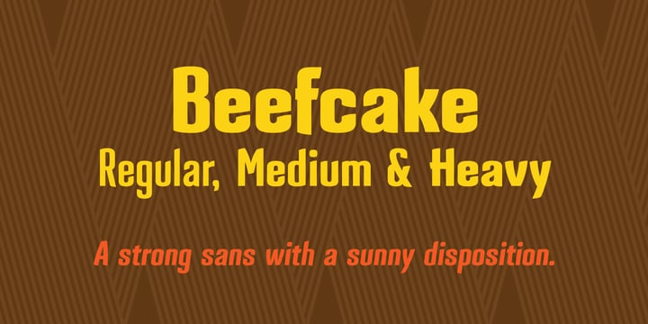 Beefcake Font Poster 1