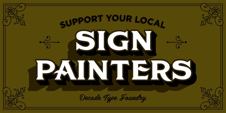 American Brewery Font Poster 2
