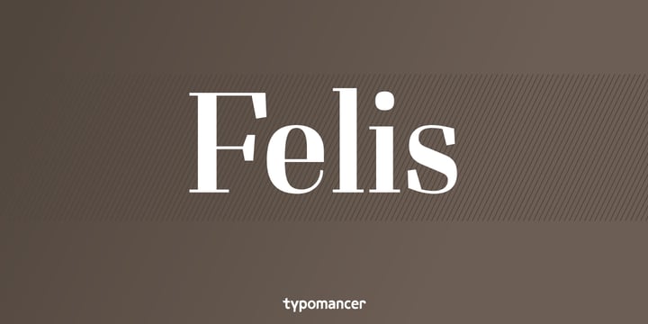 Felis Font Poster 1