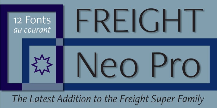 Freight Neo Pro Font Poster 1