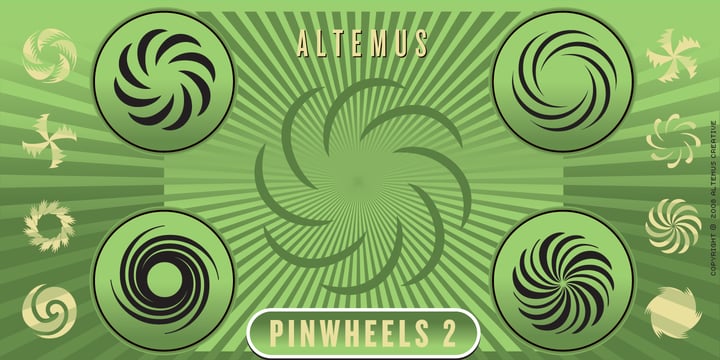 Altemus Pinwheels Font Poster 3