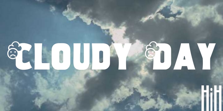 Cloudy Day Font Poster 1
