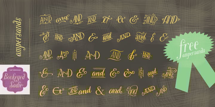 Bookeyed Sadie Font Poster 8