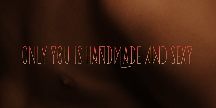 Only You Sexy Font Poster 9