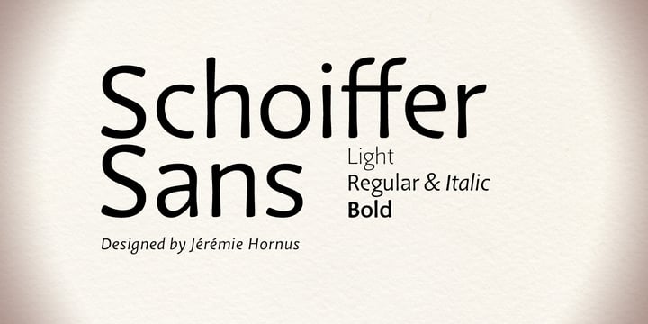 Schoiffer Sans Font Poster 1
