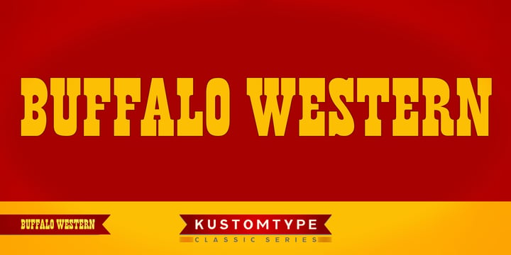 Buffalo Western Font Poster 5
