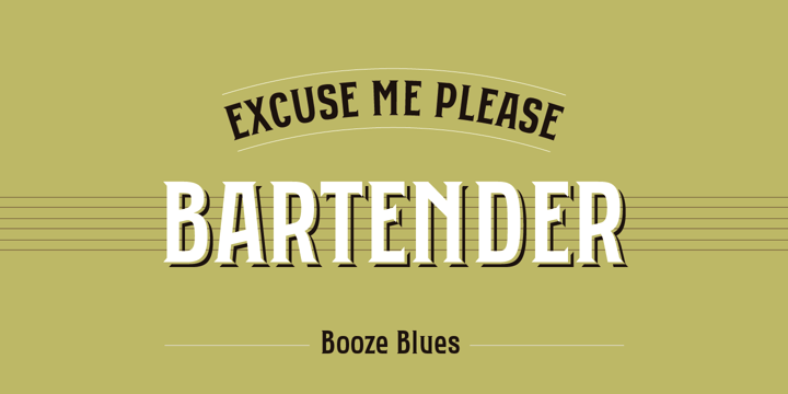 Bartender Font Poster 1