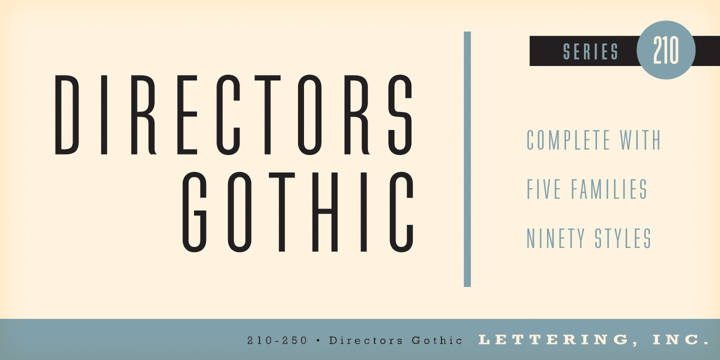 Directors Gothic Font Poster 1