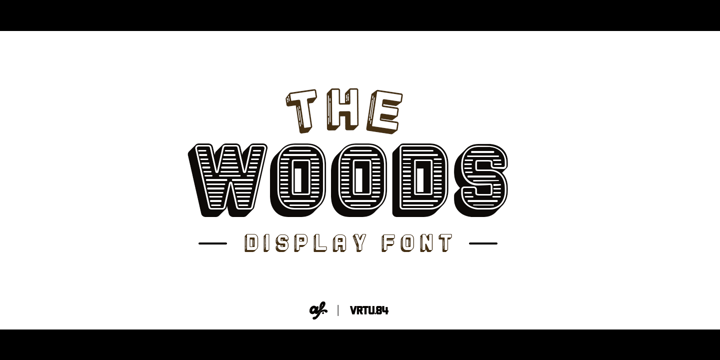 The Woods Font Poster 1
