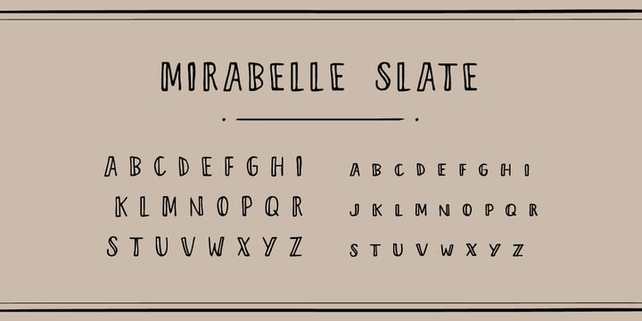 Mirabelle Font Poster 6
